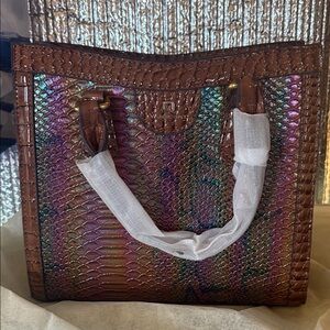 Elegant Iridescent Brown Tote Bag
